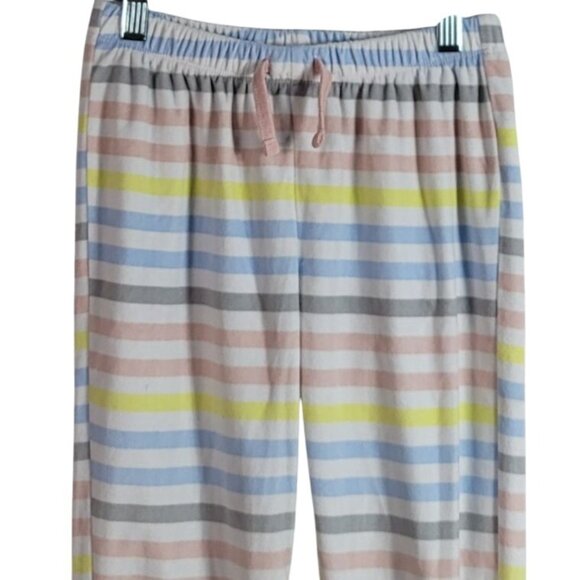 Wonder Nation Girls PJ Set Gray Pink Size 7 Medium 2 PC Koala Striped Pants READ - Picture 8 of 13